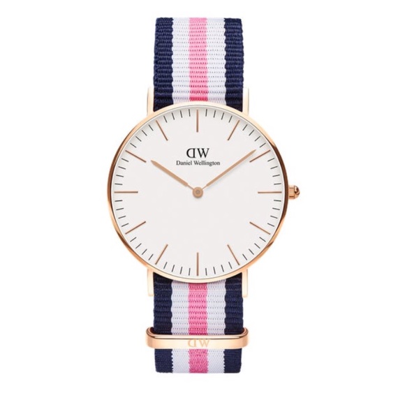 Daniel Wellington cloth strap band watch 36 mm